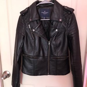 Faux leather jacket